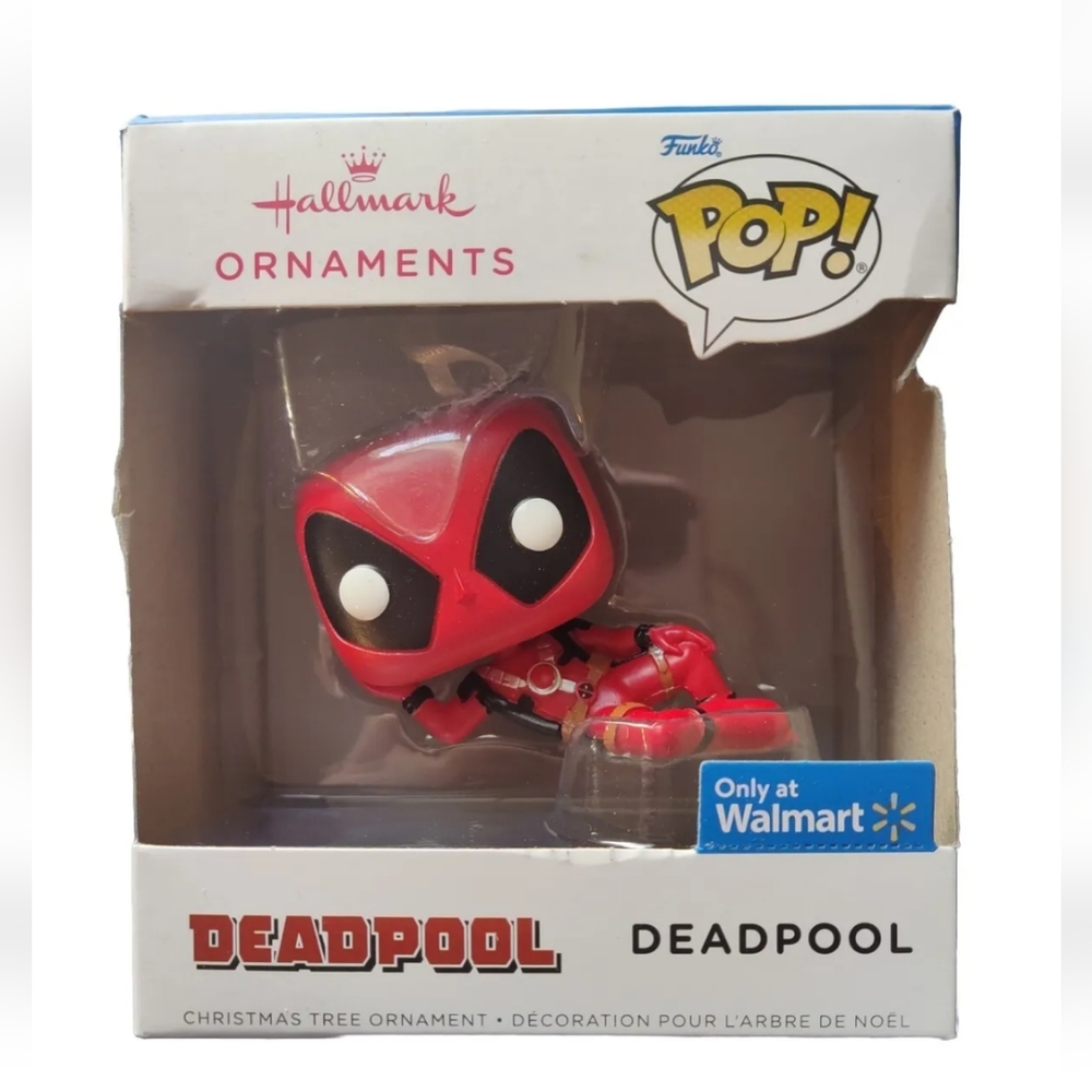 2023 Funko POP Deadpool Hallmark Christmas Tree Ornament Wal-Mart Exclusive